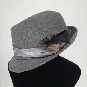 Men's Milani Wool Blend Fedora Hat Soft Crushable Lined FD-202 Brown Size L/XL